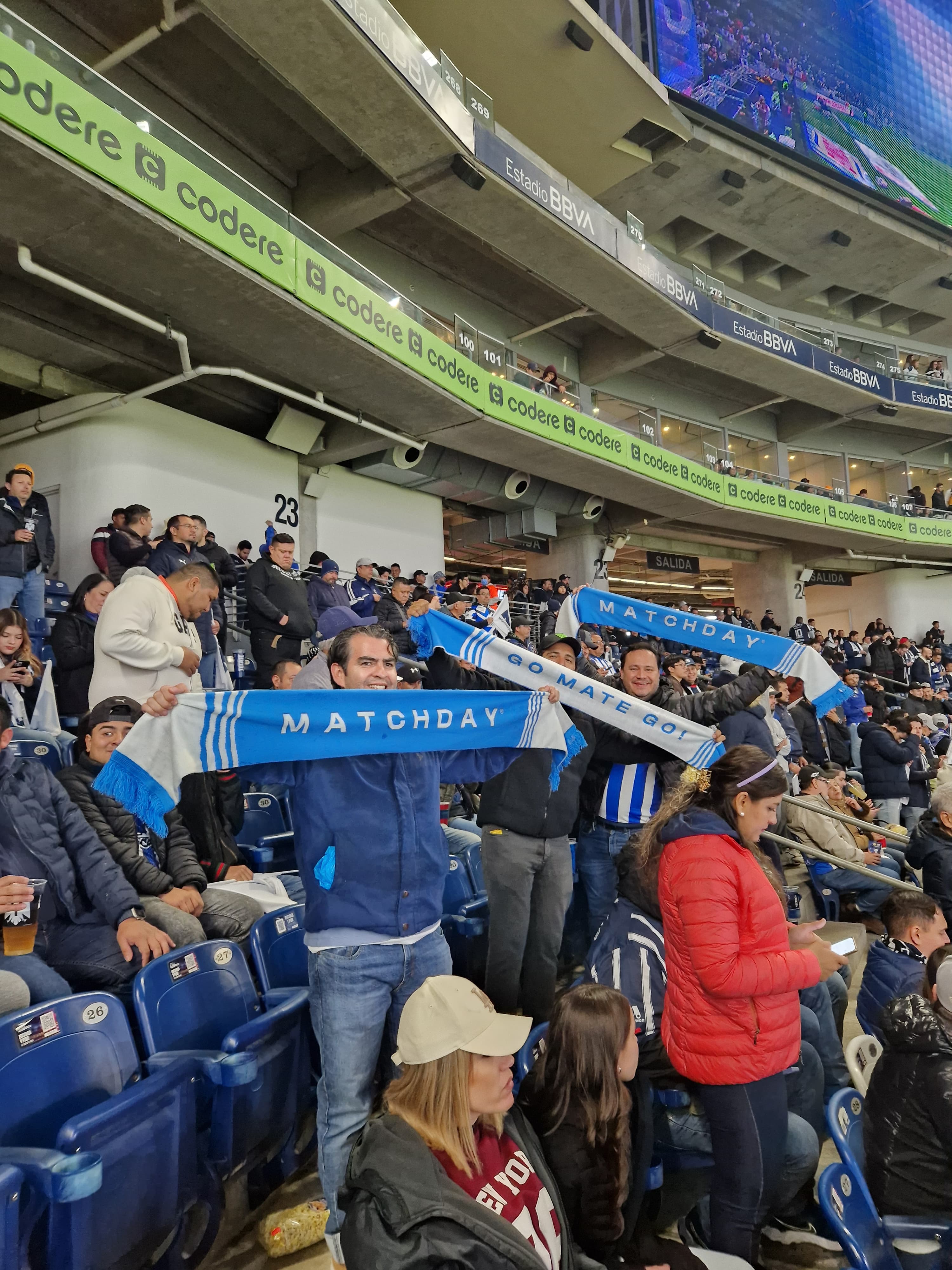 Cliente MatchDay en el estadio